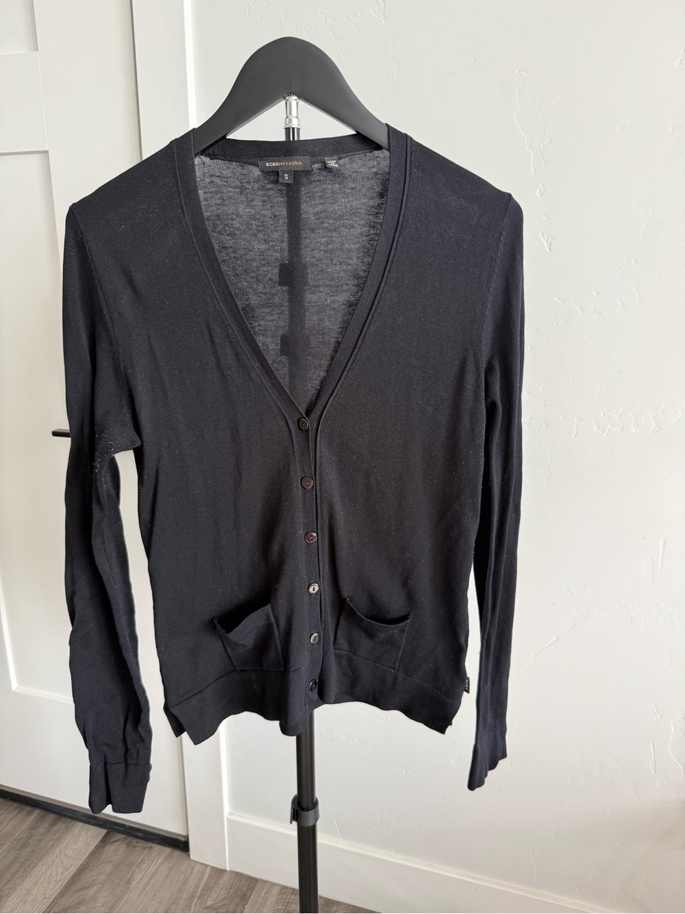 BCBGMaxAzria Black Knit Top
